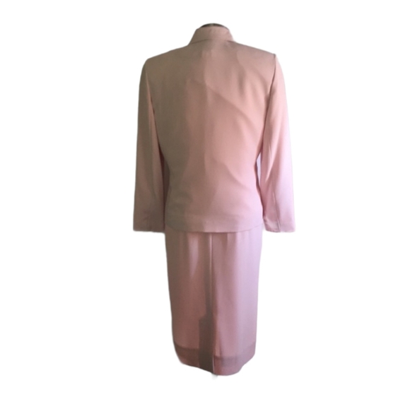 Vintage Henry Lee 2-Pc Suit Jacket & Dress Pink. - Picture 3 of 10